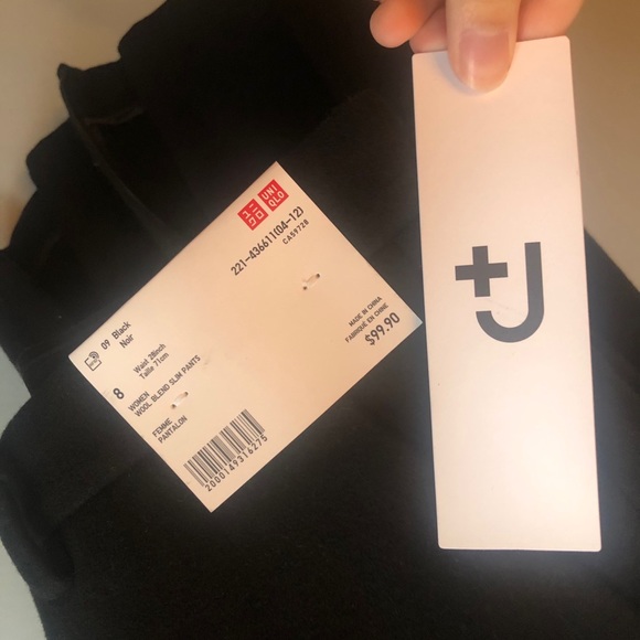 Jil Sander J+ Uniqlo Wool Blend Slim Pant - Picture 2 of 2